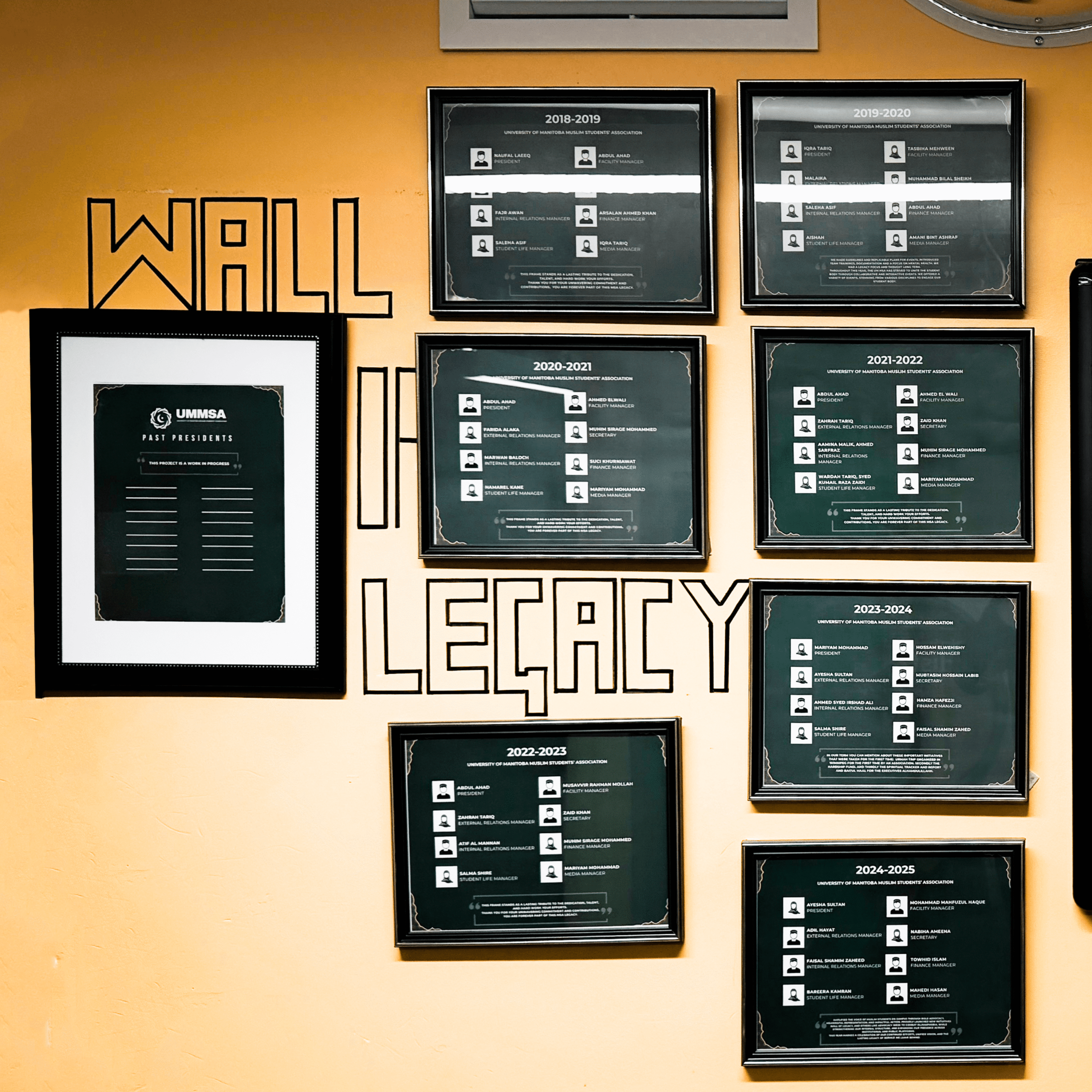 The Wall of Legacy